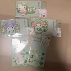 산리오 キャラクターズ 抹茶 ダイカットステッカー 5장 세트