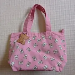 希少】新品タグ付き ミニー ピンク ハート柄ヌビバッグ フリルバッグ 