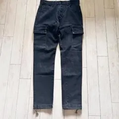 mnml ミニマル ストレッチ デニム カーゴパンツ ブラック W30のサムネイル