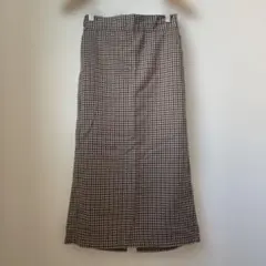 GU チェック　タイトスカート　L