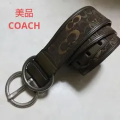 美品 COACH コーチ ロゴ シグネイチャー レディース ベルト 上質のサムネイル