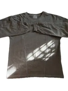 SHORT ROUND/ピグメントジオメトリックロゴT 長袖Tシャツ