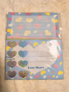 【⠀平成レトロ】 Love Heart レターセット カラフルハート