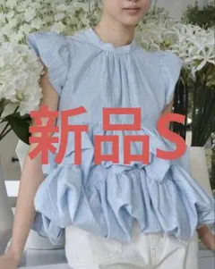 最安値)THE TOE Peony Peplum Top - メルカリ