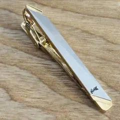イヴサンローラン ネクタイピン YSLロゴ ゴールド×シルバー
