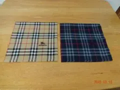 【未使用】紳士用ハンカチ バーバリー 2枚