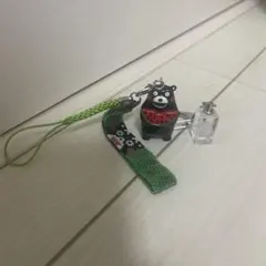 【美品】くまモン スイカ ストラップ キーホルダー