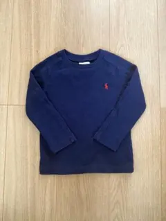 Ralph Lauren ワッフルカットソー 24M（90相当） ネイビー 長袖