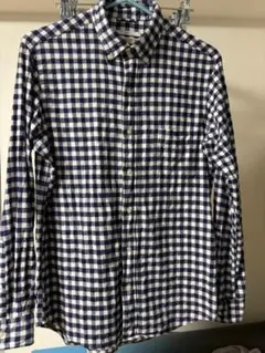 SHIPS シップス 青白 長袖シャツ