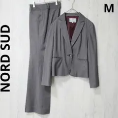 ノールシュド スーツ 上下 セット パンツ グレー ストライプ 38