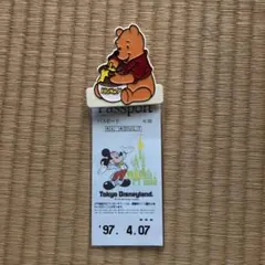 90年代ディズニーランドパスポート未使用美品 レア☆ 90年代～ ディズニーランド パスポートホルダーケースセット
