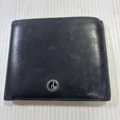 dunhill ダンヒル 二つ折り財布 札入れ ブラック レザー 状態込み 中古のサムネイル