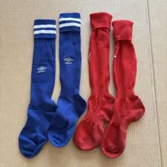 umbro 青ソックス & Puma 赤ソックス セット