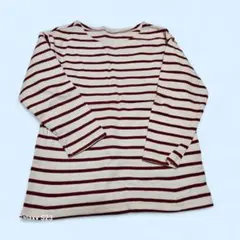 futa futa DAILY LINE■ボーダー柄 長袖カットソー110