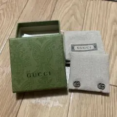 GUCCI ダブルG マーモント　ツイスト　シルバー　ピアス　Ag925