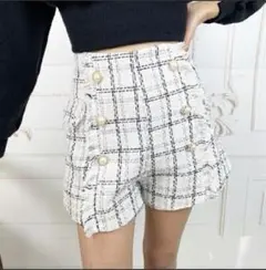 即購入OK！値下げ不可！ストリップキャバレー ツイードチェックショートパンツ