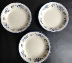 A&E TACHIKICHI花柄 陶器皿 3枚セット　カレー皿