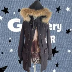 平成y2k archive グランジ リアルファー付きモッズコート ミリタリー