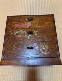 昭和レトロ】桜皮細工木製2段小物入ミニ箪笥 - メルカリ
