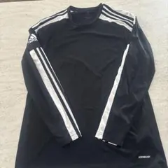 adidas ブラック 長袖 シャツ　Lサイズ