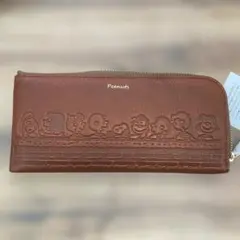 新品 スヌーピー 本革 L字ファスナー 長財布 PEANUTS