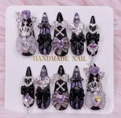地雷系 ゴテゴテ 量産型 ネイルチップ フラッシュ マグネット ♡