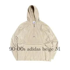 【adidas 90s美品!】M ハーフジップナイロンジャケットアノラック