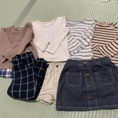 90〜95秋冬服　女の子　トップスまとめ売り　ロンTシャツ