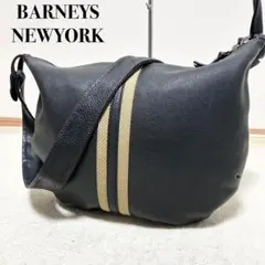 極美品　バーニーズニューヨーク　ショルダーバッグ　ハーフムーン　オールレザーのサムネイル