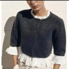 ちょこれーと様専用　ZARA ポプリンコンビニットジャケット M