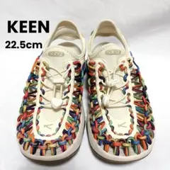 【美品】KEEN ユニーク アストリア マルチカラー サンダル 22.5cm