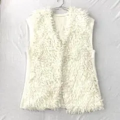 【ミスティック】ループニットベスト ノースリーブ フックボタン F