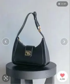 VIS ハンドルリボンショルダーバッグ