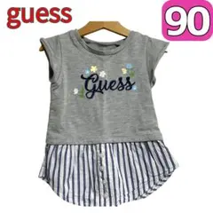 ベビー服　90 トップス　カットソー　guess キッズ　子供　半袖　ストレッチのサムネイル