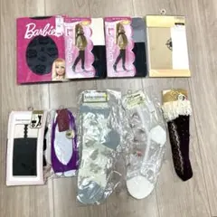 ストッキング　靴下　 M-L オーバーニーセット9点