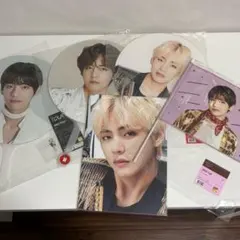 bts うちわ　プレミアムフォト　フラッグ　ジミン　まとめ売り BTS ジミン うちわ フラッグ まとめ売り スローガン おまけ - メルカリ