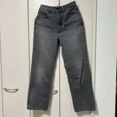 GUハイライズストレートジーンズ