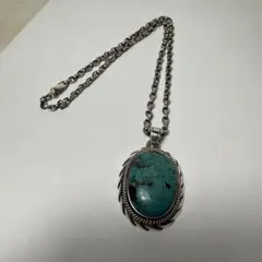 【断捨離】ターコイズ　ネックレス　シルバー925 純銀　アメカジ 断捨離】ターコイズ ネックレス シルバー925 純銀 アメカジ - メルカリ