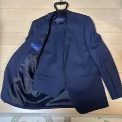 PERSON'S FOR MEN ネイビー ストライプスーツ　スリーピース