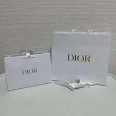 Dior 紙袋 / エンボス加工 ギフトバッグ　2点セット