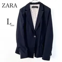【ZARA BASIC】 ザラ テーラードジャケット シングル パワーショルダー