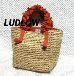 LUDLOW ラドロー ラフィア グレープハンドル ミニトートバッグ 伊勢丹別注のサムネイル