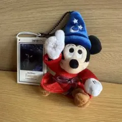 【美品•レア】ディズニー魔法使いの弟子ミッキーぬいぐるみ、ぬいぐるみバッジ 3点 ファンタジア ミッキー ぬいぐるみバッチ ぬいば 魔法使いの弟子