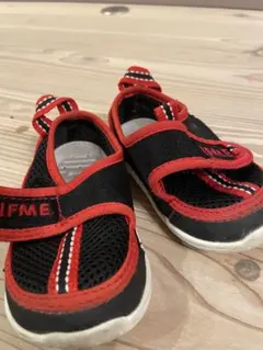 IFME 黒赤 メッシュサンダル