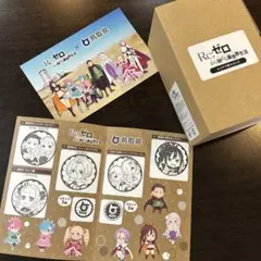 Re:ゼロ エミリア 砂スタンド ポストカード スタンプラリー用紙セット