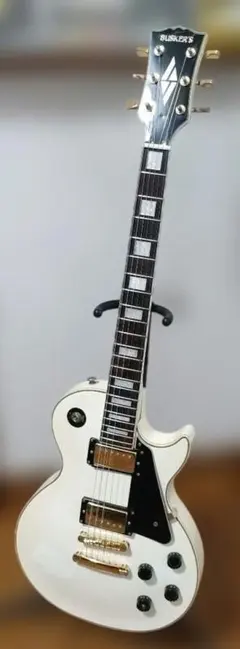 ワンオーナー品 Burny レスポール エレキギター ホワイト 白 - メルカリ
