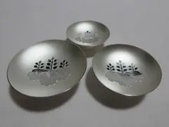 内閣総理大臣贈純銀杯御盃3点silver1000造幣局刻印ありシルバー約392g 内閣総理大臣贈純銀杯御盃3点silver1000造幣局刻印ありシルバー約392g