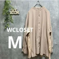 ダブルクローゼット レディース シャツ ブラウス ベージュ 長袖 M