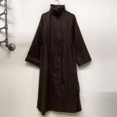 Louere ルエレ ブラウン ベルト付き ロングコート