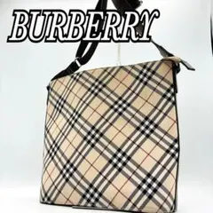 バーバリーブルーレーベル ノバチェック ナイロン レザー アクセサリー